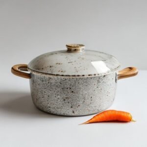 Granite Casserole with Glass Lid 2.5L