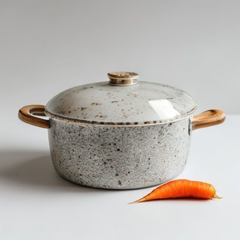 Granite Casserole with Glass Lid 2.5L