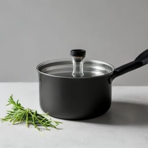 Non-Stick Saucepan with Glass Lid 1.8L